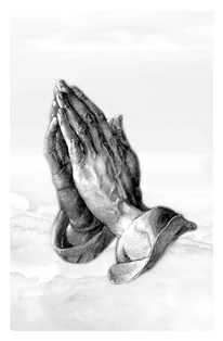 Praying Hands Clouds White